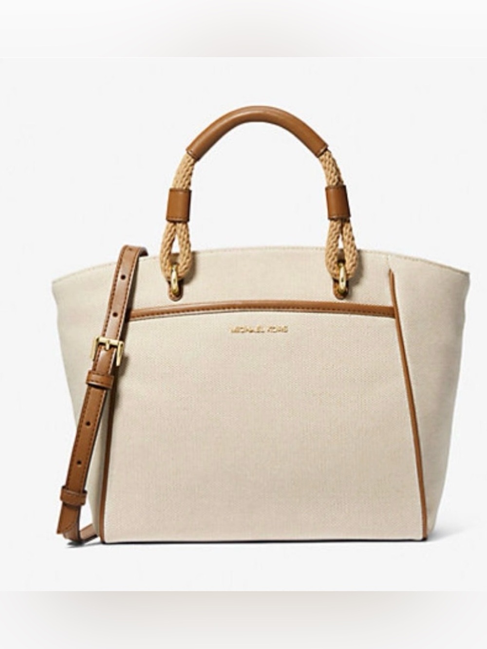 Michael Kors Talia Small Cotton Canvas Tote Bag -NWT-